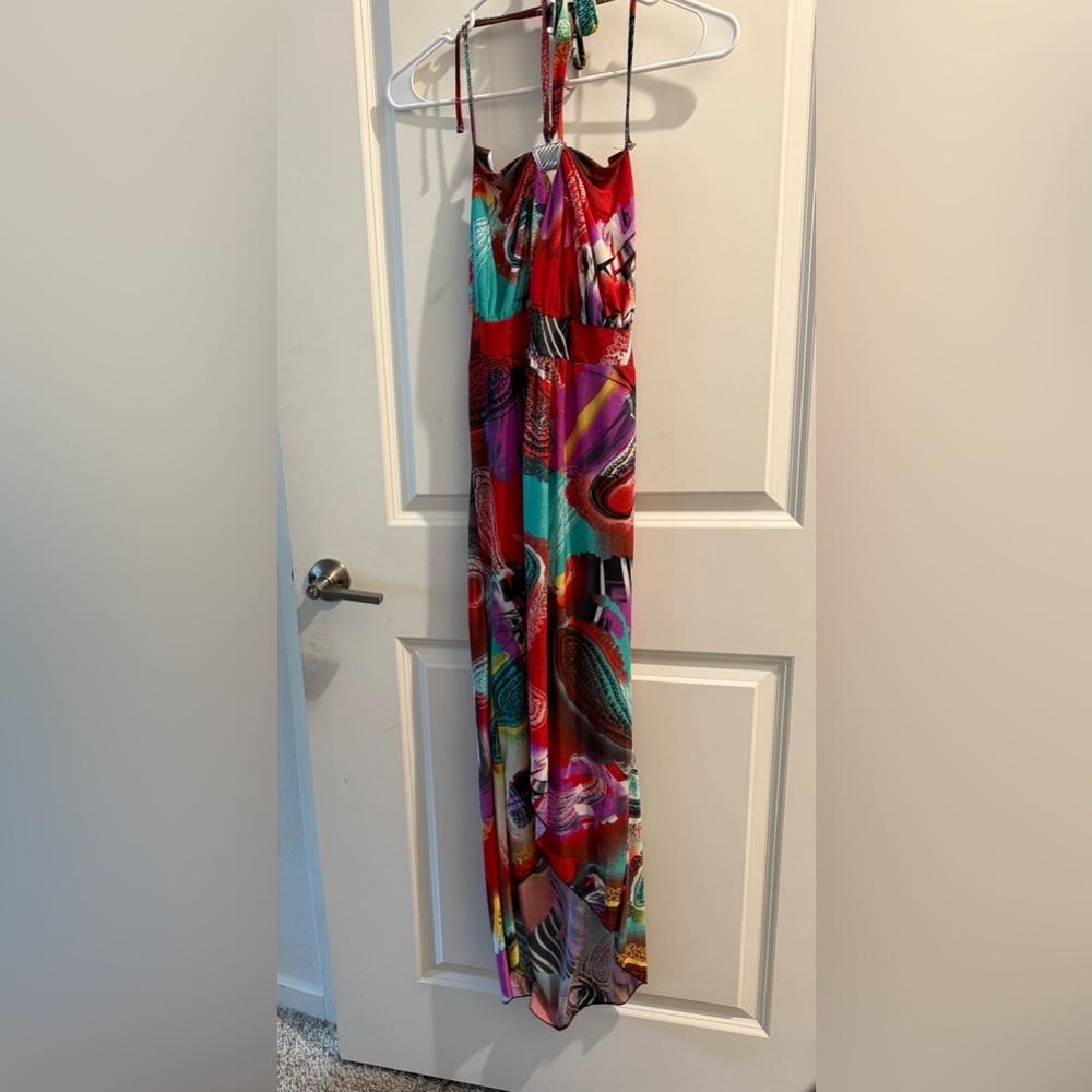 Vibrant Multicolor Maxi Dress